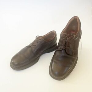 Johnston‎ & Murphy SHULER Men Shoes Size 12 M Brown Leather Lace Up
